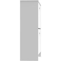 Zapatero Recibidor Mueble Auxiliar Estrecho 2 Puertas para Entrada Blanco, 12 Pares de Zapatos, 82x74x25cm, Colección Tibet - details 7