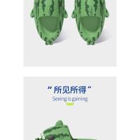 Zapatillas de melón tiburón grueso fondo suave antideslizante transpirable tiburón zapatillas frescas - details 4