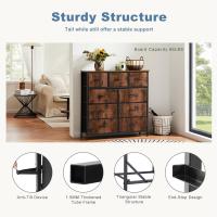 Mueble de Vestidor de Tela Estable con Marco de Acero Ideal para Dormitorio, Salón - details 6