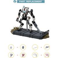 Titan Ronin Mecha building model kit, otoño mecha model decoration, set de bloques de construcción - details 2