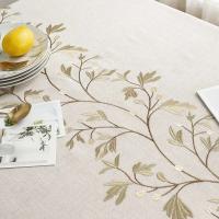 Manteles bordados resistentes a los arañazos con estampado de flecos para decoración de bodas, manteles para banquetes - details 6