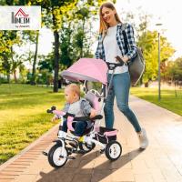 Triciclo para Bebés 6 en 1 Evolutivo con Toldo Plegable, Mango de Empuje, Cinturón de Seguridad, Cesto de Carga 25kg Deportes y Aire Libre - details 1
