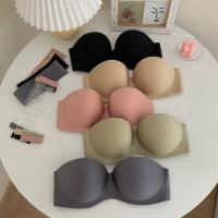 Push-up media Copa belleza espalda con cinturón de extensión tubo Top Sexy sujetador sin tirantes envoltura en el pecho mujeres sujetadores sin correas Bralette - details 3