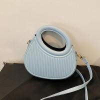 Bolsos de hombro de PU suave, bolso cruzado con forma de Luna, Asa superior portátil, regalo para dama y novia, nuevo - details 2