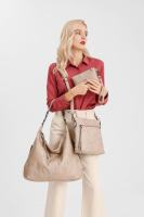 Bolso de hombro de piel sintética para mujer, conjunto de tres piezas, suave - details 57