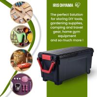 Caja de almacenamiento de plástico grande Caja de garaje de 60 l Lote de 3 SIA-60 Negro Apilable - details 16