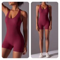 s Pantalones cortos de mujer, deportes sin mangas para mujer, yoga de verano, trajes de gimnasio y fiesta - details 3
