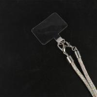 Cordón colgante con purpurina y diamantes de imitación para teléfono, cadena cruzada de estilo largo, cuerda para teléfono móvil, cadena de lujo antipérdida para teléfono móvil - details 8
