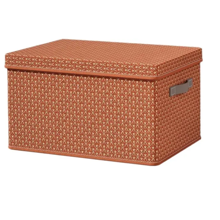 Caja de almacenamiento plegable para ropa, contenedores de almacenamiento lavables a prueba de polvo con tapa, cesta de lavandería de gran capacidad para el hogar - 1
