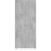 Escobero, 80 cm (Ancho) x 182 cm (Alto) x 37 cm (Fondo), Color Blanco Artik y Cemento - details 5