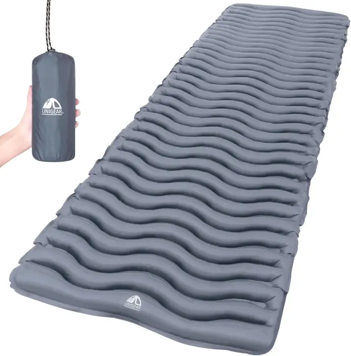 Colchón Inflable Portátil Esterilla Ligero, Resistente, Ideal para Acampar, Viajar a la Playa - 1
