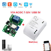 Interruptor inalámbrico con Control remoto inteligente, disyuntor de relé Wifi de 1 canal, 12V, 24V, 7-32V, CA 220V, 85-250V, 2200W, 10A - details 14