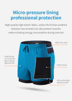 Pantalones cortos deportivos AONIJIE F5102 para hombre con secado rápido preventión de malos de vestuario para correr gimnasio fútbol tenis - details 4