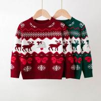 Nueva Moda Europa Y América para Niños, Navidad, ciervos, suéteres, Niñas, bebés, Jersey de malla - details 0