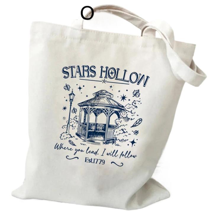 Bolsa de compras Gilmore para niñas, bolsa de compras de lona reutilizable de algodón, bolsa de compras, bolsa de compra, bolsa de red ecológica