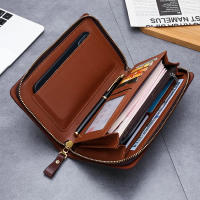 Bolso largo del embrague de los bolsos del bolso del bolso de la tarjeta de la cartera de la PU del negocio de los hombres ocasionales para el hombre - details 10