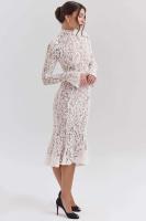 Elegante Vestido de Cautiva con Encaje de Manga Larga Estilo Bodcon Sin Acolchado para Mujeres - details 7