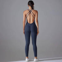 Hamidou-body de Yoga elástico, ropa de gimnasio, ropa deportiva de realce, mono de entrenamiento sin espalda, conjunto de Yoga de alta elasticidad para gimnasio - details 9