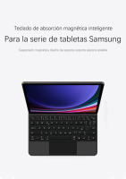 AJIUYU-funda de Teclado magnético para tableta Samsung Galaxy Tab S9 + Plus S8 + S7 FE, 12,4 pulgadas, S9 FE 11 - details 1