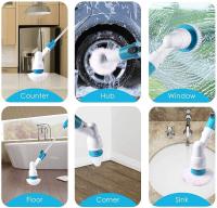 Fregadora Giratoria Eléctrica con 3 Cabezales de Cepillo Reemplazables, Mango de Extensión Ajustable para Baño, Cocina y Coche - details 5