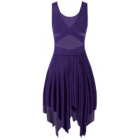 Tutú de ballet para mujer adulta con tirantes finos, vestido contemporáneo de gasa asimétrico, trajes de danza lírica - details 37