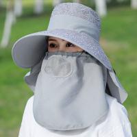 Verano al aire libre pesca caza senderismo sombrero cara y cuello protección UV cubierta protectora oreja solapa mujeres sombrero - details 5