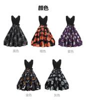 Vestido Impreso de Halloween para Mujer Abrigo y Cardigan de Moda - details 1