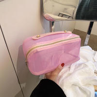 Bolsa De Maquillaje Para Mujer Grande Capacidad Almohadilla Viaje Organizador De Cosméticos Bolsa De Almacenamiento Portátil Estilo Fashion Cierre De Cremallera - details 4