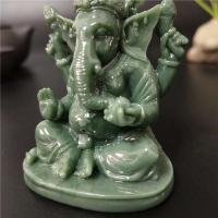 Estatua de Ganesha, decoración de casa y jardín, escultura de Dios elefante indio, artesanías de piedra de Jade hechas a mano, decoración del hogar, estatuas de Buda - details 9