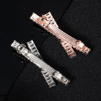 Pinzas Para El Cabello De Mujer Con Zirconia Y Cristal Adornos De Moda Para El Pelo Barretas De Boda Joyería Accesorios Para El Cabello - details 3