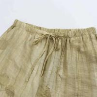 Conjunto de Moda Retro de Verano 2024 para Mujer Camisa Suelta con Estilo Largo, Pantalones de Cintura Elástica - details 21