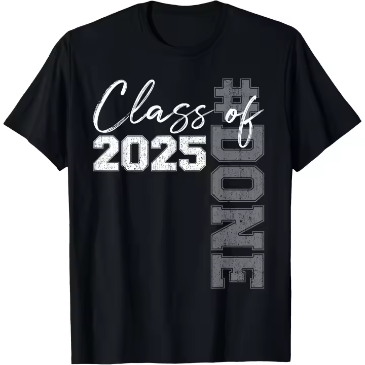 Camiseta divertida para hombre, camiseta de graduación para personas mayores, clase de 2025, graduado, 2025 - 1