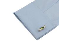 Gemelos de calidad para hombre, hechos de material de latón de alta calidad, color azul, diseño degradado, venta al por mayor y al por menor - details 8