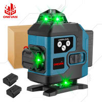 ONEVAN-Nivel láser 4D de 16 líneas, línea verde, autonivelante, 360, Horizontal y Vertical, potente nivel láser, nivel láser de haz verde - details 0