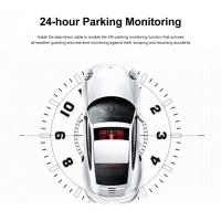 Cámara de salpicadero de coche 1080P, 3 CANALES, delantera, trasera e interior, con WiFi, DVR, grabadora de conducción, grabación en bucle, Monitor de estacionamiento 24H, Sensor G - details 9