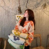 2024 ins nueva moda mujer suéteres invierno mujeres suéteres de flores sobre tamaño mujeres pullover suéteres - details 2