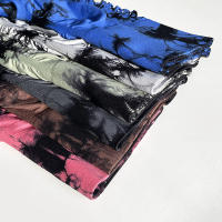 Leggings deportivos de tie dye con abertura escalonada lado inconsútil - details 2