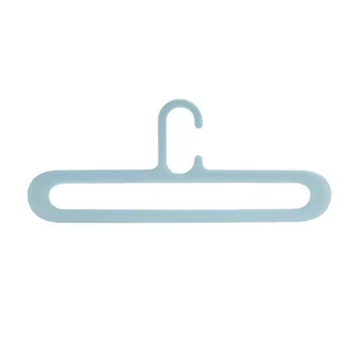 La ropa estándar ahorra espacio, perchero blanco de plástico negro para sala de estar, perchero para camisa de vestir - 1