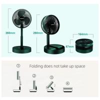 Ventilador recargable por USB, plegable, 3 Ajustes de Velocidad, ventiladores de Mesa - details 0