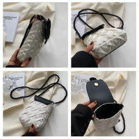 Bolsa de Teléfono Móvil de Lujo Ligera con Cadena de Perlas Bolsa de Verano a la Moda para Mujeres - details 9