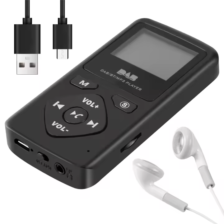 Radio Digital DAB/DAB con Bluetooth 4,0, miniauricular FM de bolsillo, portátil, MP3, micro-usb para el hogar - 1