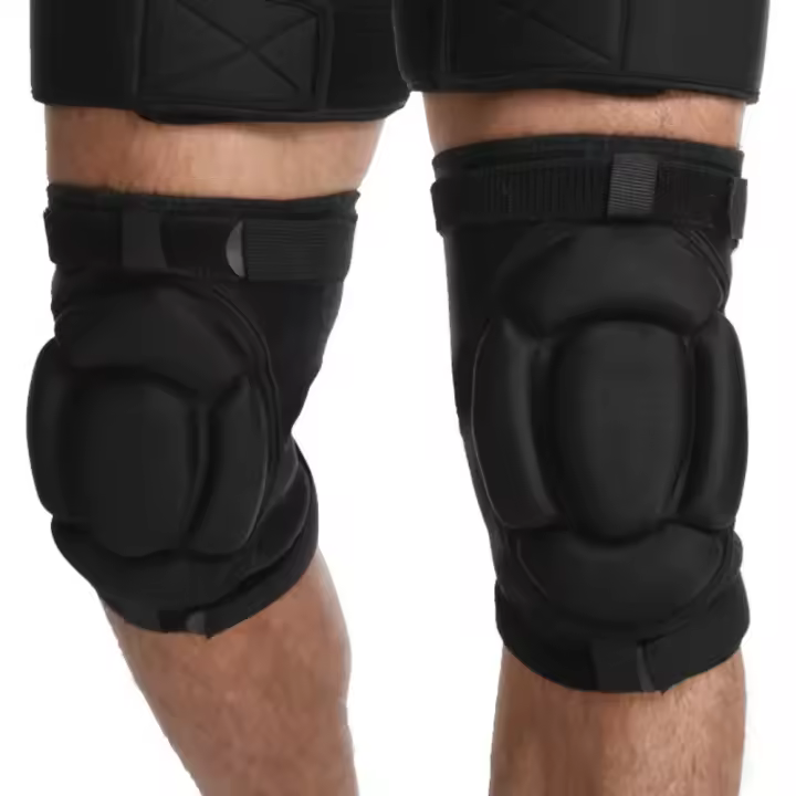 1 par de coderas y rodilleras de nailon para Fitness, coderas y rodilleras de compresión antideslizantes resistentes al desgaste, protección ajustable - 1