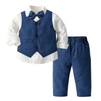 Ropa de primavera y otoño para niños nuevos productos, conjunto de tres piezas de traje para niños - details 17