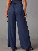 Cargo de cintura alta para mujer, nuevos pantalones de moda, pantalones sueltos de pierna ancha para primavera y verano - details 11