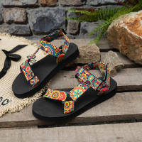 Verano plano ligero con sandalias de playa de punta redonda para mujer - details 9