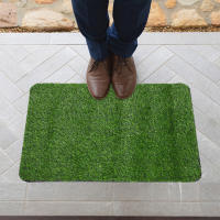 Felpudo creativo de hierba Artificial para puerta, alfombra decorativa para el hogar, suelo de césped - details 4