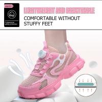 Zapatos de Seguridad Ligeros para Trabajo Zapatillas Protectoras Transpirables con Botón Giratorio - details 5