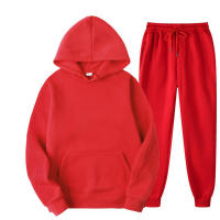 Conjunto deportivo de invierno de 2 piezas con sudadera con capucha de manga larga de forro polar informal extragrande para mujer 2025 - details 7