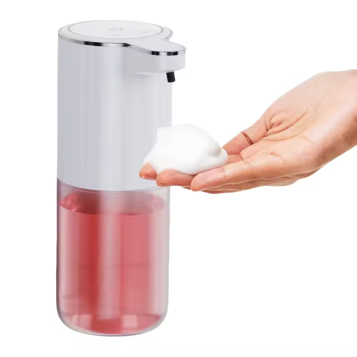 Dispensador automático de jabón, desinfectante de manos sin contacto, recargable para baño y cocina con sensores - 1