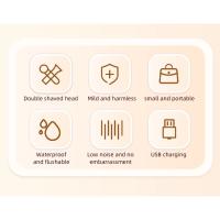 Maquinilla de afeitar eléctrica 2 en 1 para mujer, recortadora de Bikini, afeitadoras faciales, depilación para axilas, piernas, eliminador de cuerpo, IPX6, resistente al agua - details 1